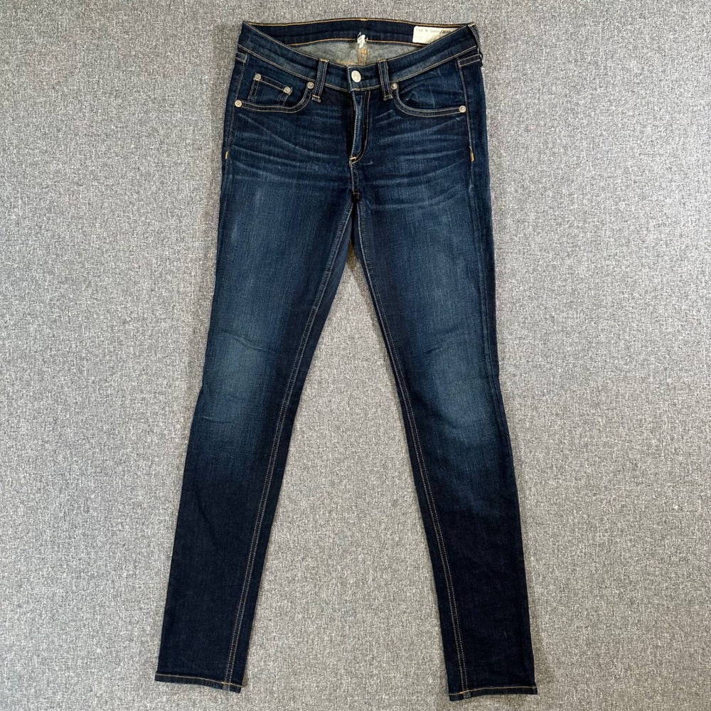 Rag & Bone Skinny Jeans Womens 26 Dark Wash Indigo Denim Slim Fit Made in USA